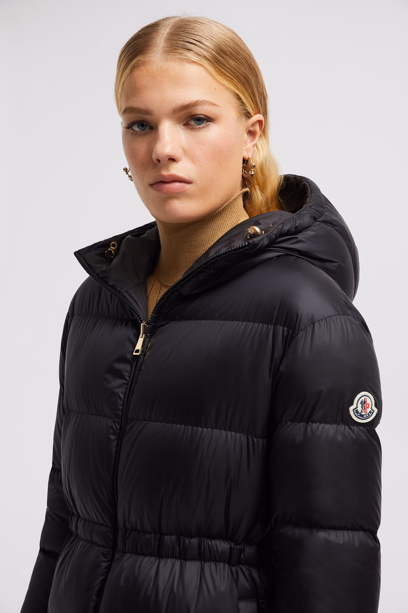 Plumífero largo con capucha reversible Boulogne Mujer Negro Moncler 4